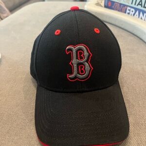 Boston Kids Black and Red Baseball Cap